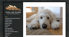 Desktop Screenshot of cedarlakedoodles.com